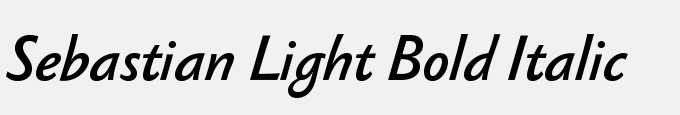 Sebastian Light Bold Italic